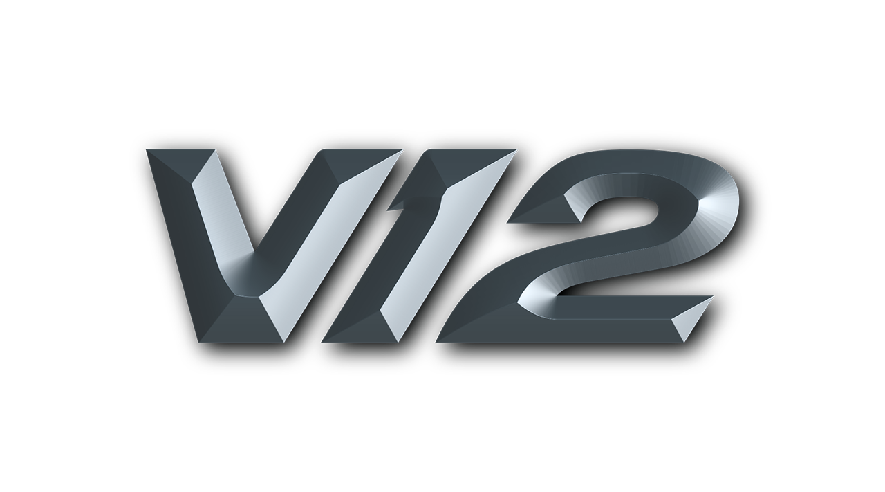 V12 Luxury Car Sales Logo